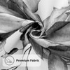 Nuseiis Black and White Eucalyptus Leaves Shower Curtains 72 x