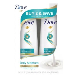 Dove Shampoo & Acondicionador Daily Moisture, 2 Pk