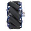 4in Mecanum Wheel Right Aluminum with TPU Rubber Rollers Industrial