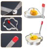 2 Pcs Stainless Steel Egg Rings with Anti Heat Handle