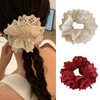 Generic 2 Pcs Hollow Lace Hair Scrunchies Openwork Embroidery Lace