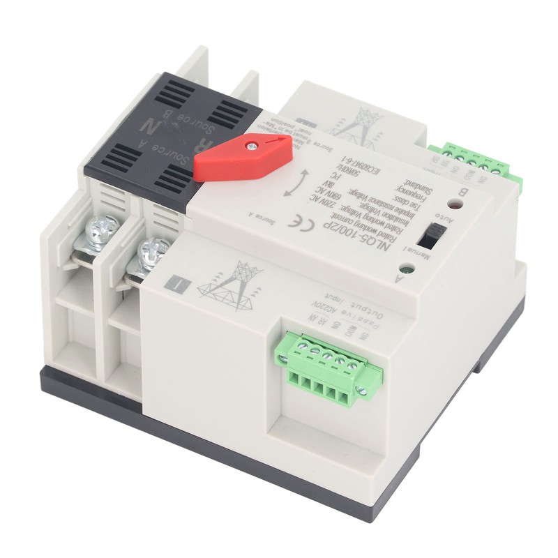 Dual Power Automatic Transfer Switch 2P Mini ATS Automatic Transfer