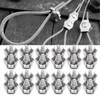 18pcs M2 Duplex Wire Rope Clip Cable Clamps Stainless Steel