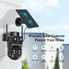 Sansco 5G WiFi Solar PTZ Security Camera 4MP Audio Dual