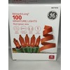 GE Red Miniature String-A-Long Lights General Electric 20ft 100 count
