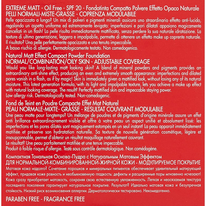 Pupa Extreme Matt Powder Foundation 030 Nude