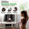 Anbar Backflow Incense Cones for Waterfall Burners and Holder. for