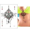 6 Sheets Underboob Tattoos Breast Tattoos Flowers Tattoo Set Zoe