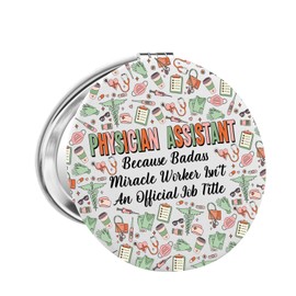 FAADBUK Funny Physical Assistant Gift PA Makeup Mirror for Her Physician Assistant Graduation Gift PA Week Gifts (Physical Assistant Mirror)