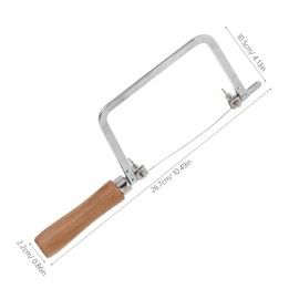 SHINEOFI 1 Set U-shaped Jewelry Saw: Jeweler's Saw Frame with Blades - Metalworking Tool With Ergonomic Handle For Jewelry Making And Model Repair