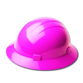 ERB 19199 Americana Full Brim Mega Ratchet Hard Hat, Size: 6 1/2 - 8, Pink