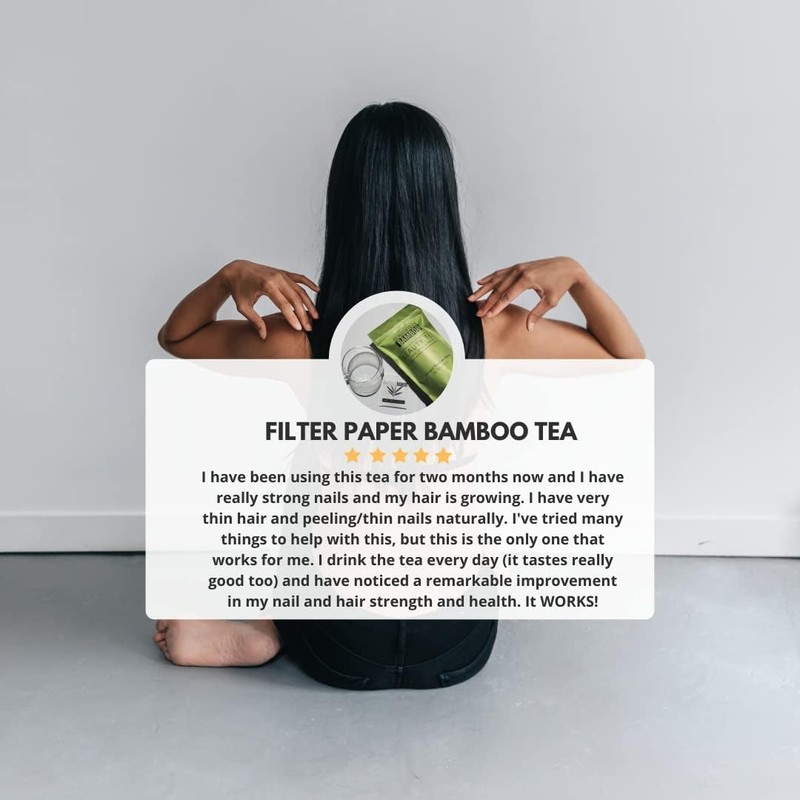 Bambú hermoso Té de bambú rico en sílice para cabello,