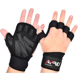 AYRO Workout Gloves | Ventilated Workout Gloves for Men and Women | Weightlifting Gloves | Gym Gloves with Built-in Wrist Wraps for Men and Women-Best for Weightlifting (Vent Glove, X-Small)