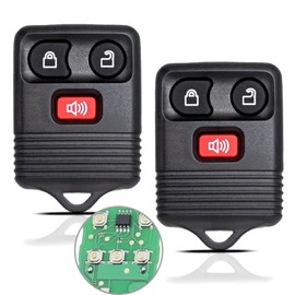 2PCS Key Fob Keyless Entry Fits for Ford F150 F250 F350 Explorer Expedition 1998-2016 / Ranger Escape Edge E150 Freestar/Lincoln Navigator Mercury Mazda 3 Button Replacement CWTWB1U345 GQ43VT11T