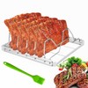 Rib Rack for Smoking, Foldable Rib Rack, Stainless Steel 4