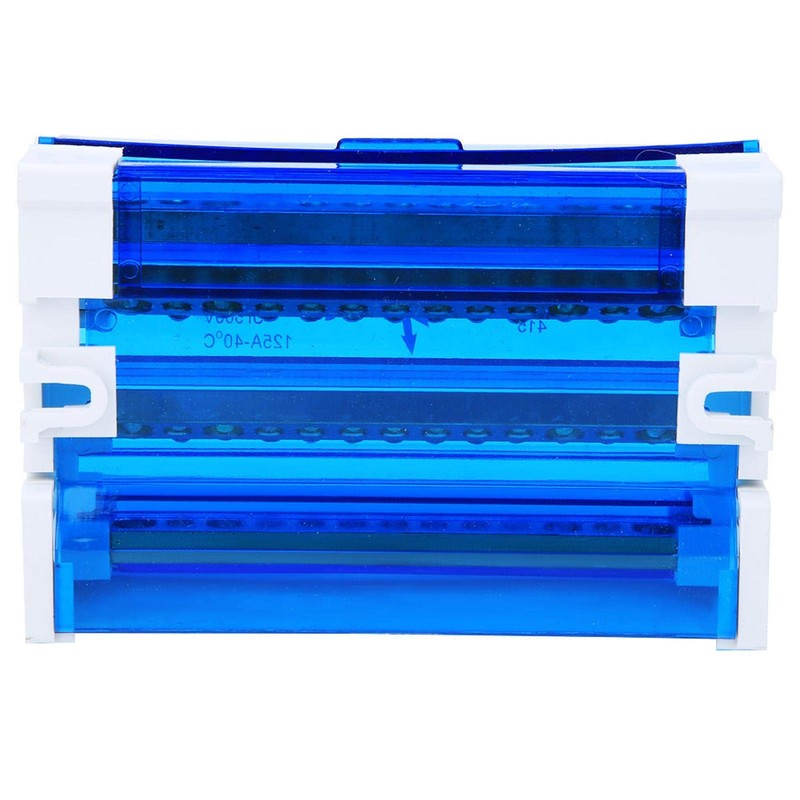 Terminal Block Busbar, 4 Input 56 Output Single-Phase Distribution Box