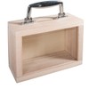 Rayher Hobby Rayher Hobby Rayher Holzkoffer + Sichtfenster, 18x8x13cm, mit
