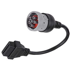 MasTrack KIMISS J1708 Diagnostic Cable | 6 Pin and OBD2 | Female 16 pin Adapter