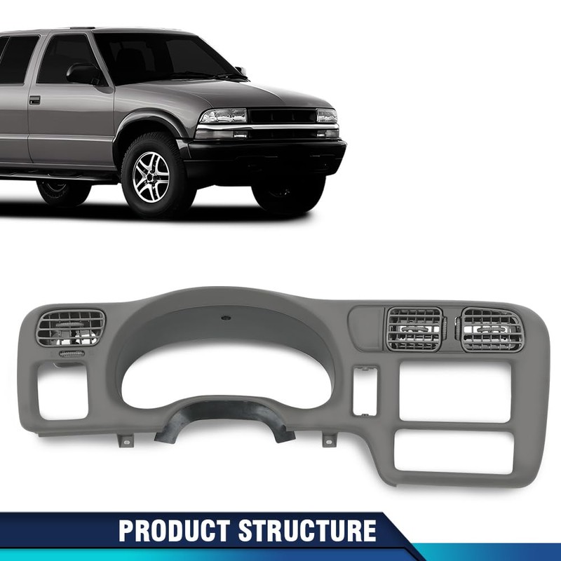 PIT66 Dashboard Bezel Cluster Dash Bezel Trim Double Din Compatible