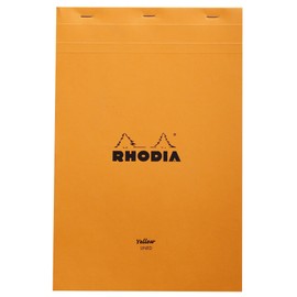 Rhodia Yellow Page Notepad, No19 A4+, Lined - Orange (19660C)