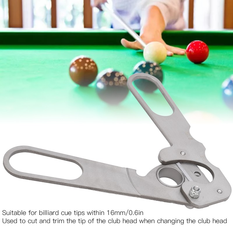 Billiard Cue Tip Excision Tool Cutter Stainless Steel Pool Cue