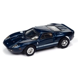 Auto World Xtraction 2005 Ford GT (Blue) HO Scale Slot Car