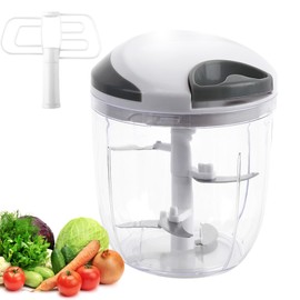 SupRovare 900ML Zwiebelschneider, Gemüse Zwiebel Zerkleinerer, Gemüseschneider Manuell, Obstmixer Küche Multizerkleinerer für Salat Fleisch Knoblauch Nüsse Obst Kräuter