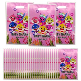 Shark Birthday Bags Children, 50 Pieces Shark Candy Bags, Shark Gift Bags for Children's Parties, Party Bags for Girls and Boys, Gift Bags Small