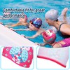 4 Pieces Swim Cap for Kids Fabric Swimming Hat Waterproof