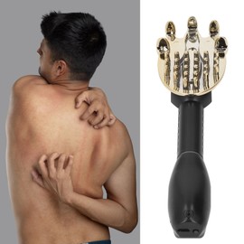 Electric Back Scratcher, Extendable Massager for Relieving Itching, Home and Travel (Black)