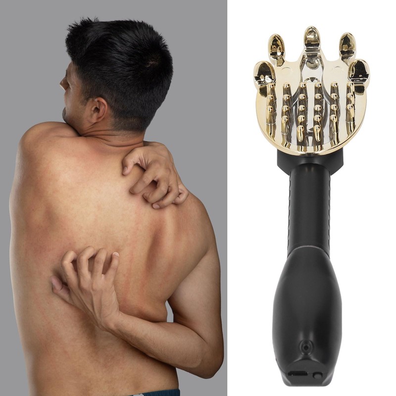 Electric Back Scratcher, Extendable Massager for Relieving Itching, Home and