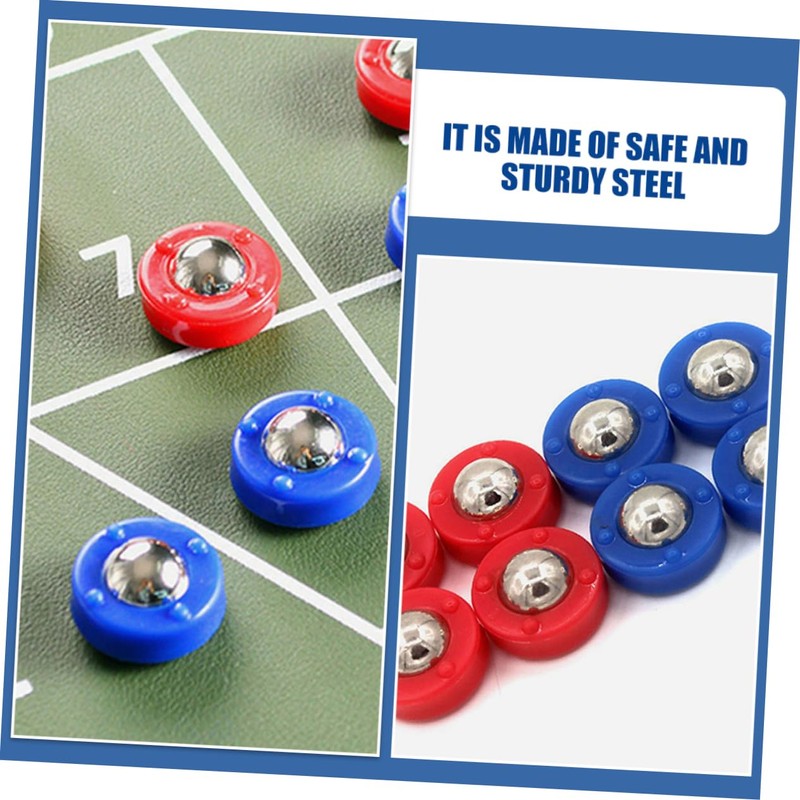 Sosoport 20pcs Shuffleboard Game Supplies Party Tabletop Soccer Rolling Beads
