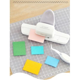 Yemax Craft Punch, Stamp Shape, Graduated Size, Free Cut, Stamp Style Hole Punch, Paper Craft, DIY Supplies, For Cards, Albums, Invitations, Photo & Notebook Decoration, Easy Operation, For School