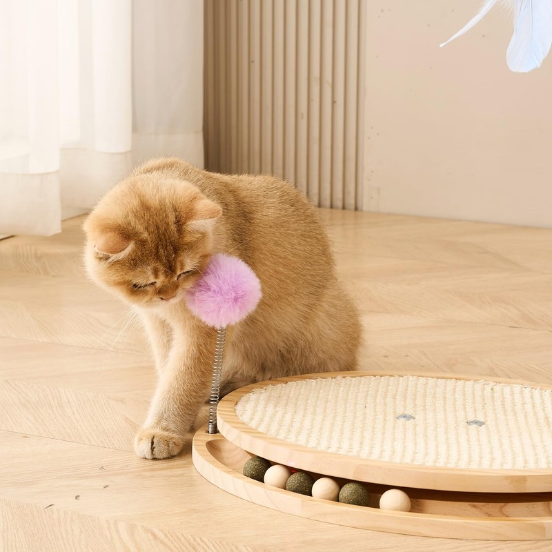 SHENGOCASE Cat Tree Scratching Post Scratcher, 26 Inch Tall, Solid