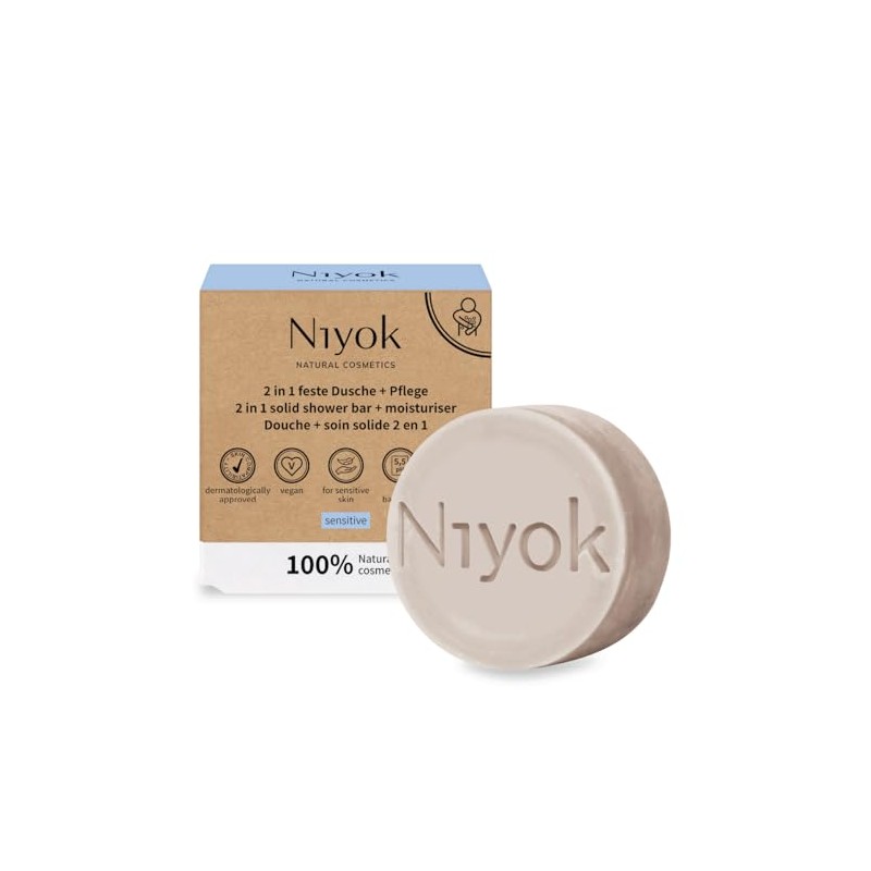 Niyok Jabón De Ducha Sólido 2 En 1 + Crema