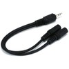 Monoprice 100667 6-Inch 3.5mm Stereo Plug/Two 3.5mm Stereo Jack Cable