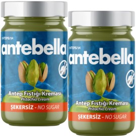 2 PACK X PUFAI Anthap Turkish Pistachio Cream with 30% pistachios, without palm oil, Antepsan Antebella Sugar Free 30% Pistachio Paste 200 grams