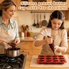 Wilewir 3Pcs Peanut Butter Cup Molds for Baking, Non-Stick Silicone
