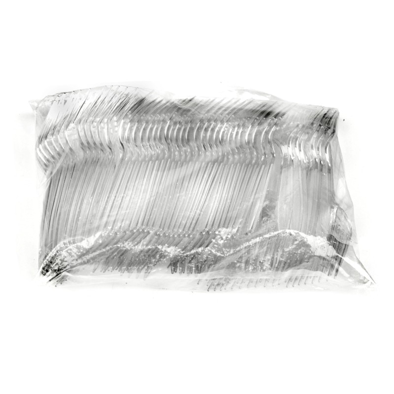 Signature Packaging - Re-usable Plastic Forks 100 Pack - Heavy