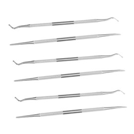 PACKOVE 6PCS Ingrown Nail Care Tool Set Professional Nail Dirt Removal Tools for Pedicure Includes Groove Spoon for Effective Cleaning for Home and Salon Use