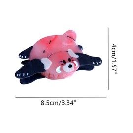 Cute Lesser Panda Hair Clip,Novelty Acetate Claw Clips,Small Hair Clips for Women,Funny Hair Clips