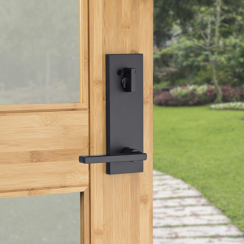Kwikset 971HFLSQF-15 Single Cylinder Interior Halifax Lever Trim with Square