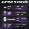 Audifonos Gamer Inalambricos Bluetooth De Diadema , Anc , Microfono