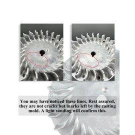 YAMAKATO 212cc Aluminum Flywheel for Predator 212 224 69730 Non-Hemi Honda and Clone GX160 GX200 196cc 208cc 212cc 224cc CT200u Bt200x Mb200 etc.