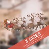 Medium (625mm Wide) Single Santa Sleigh and Reindeer Full Colour
