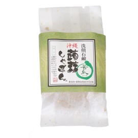 Konnyaku Shabon, Okinawa Konnyaku Shabon, Gold Bitter Melon, 2.8 oz (80 g), Soap, Facial Cleansing Soap, Formulated with Hyaluronic Acid (Additive-Free, Firm Glossy, Gold Foil & Bitter Melon Extract),