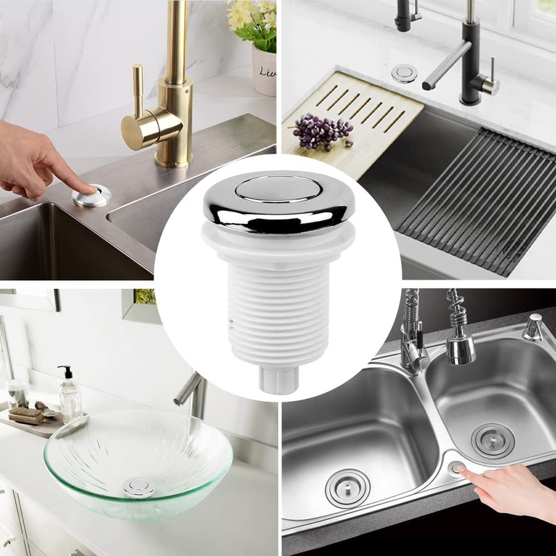 Tub Spa Massage Bath Garbage Disposal Air Push Button Garbage