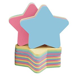Sticky Notes Star Shaped - Self Stick Post Memo Cute Mixed 4 Color for Office/Home/Kitchen/Baking/School Bulk Sale 600 Sheets Total