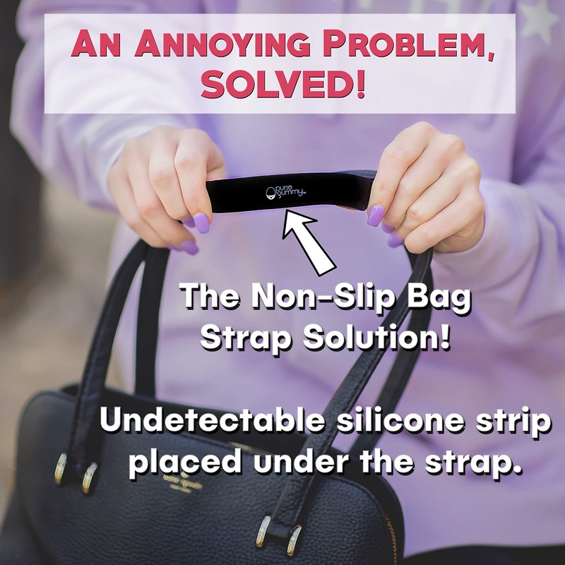 Purse Gummy Stop Strap Slips - Non Slip Grip Strip
