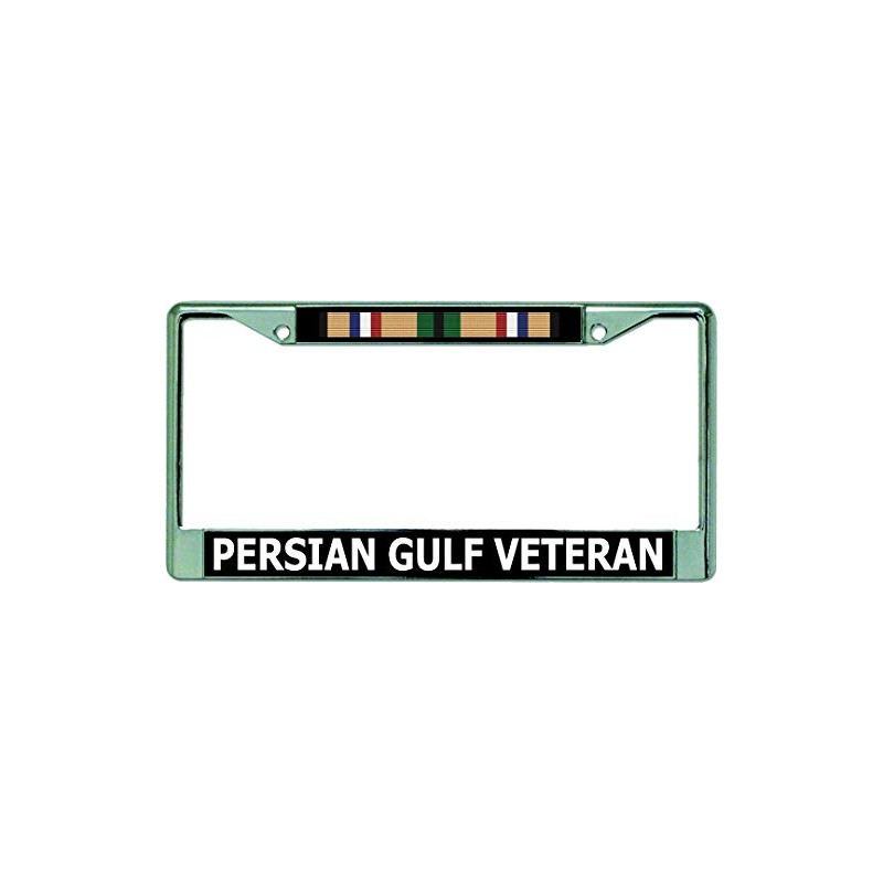 Persian Gulf Veteran Chrome License Plate Frame